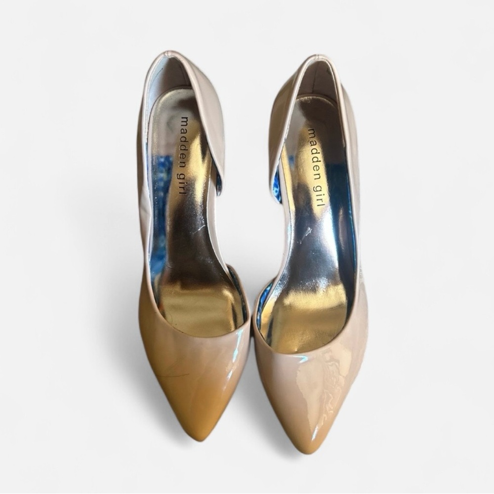 Madden Girl Nude Patent Heels